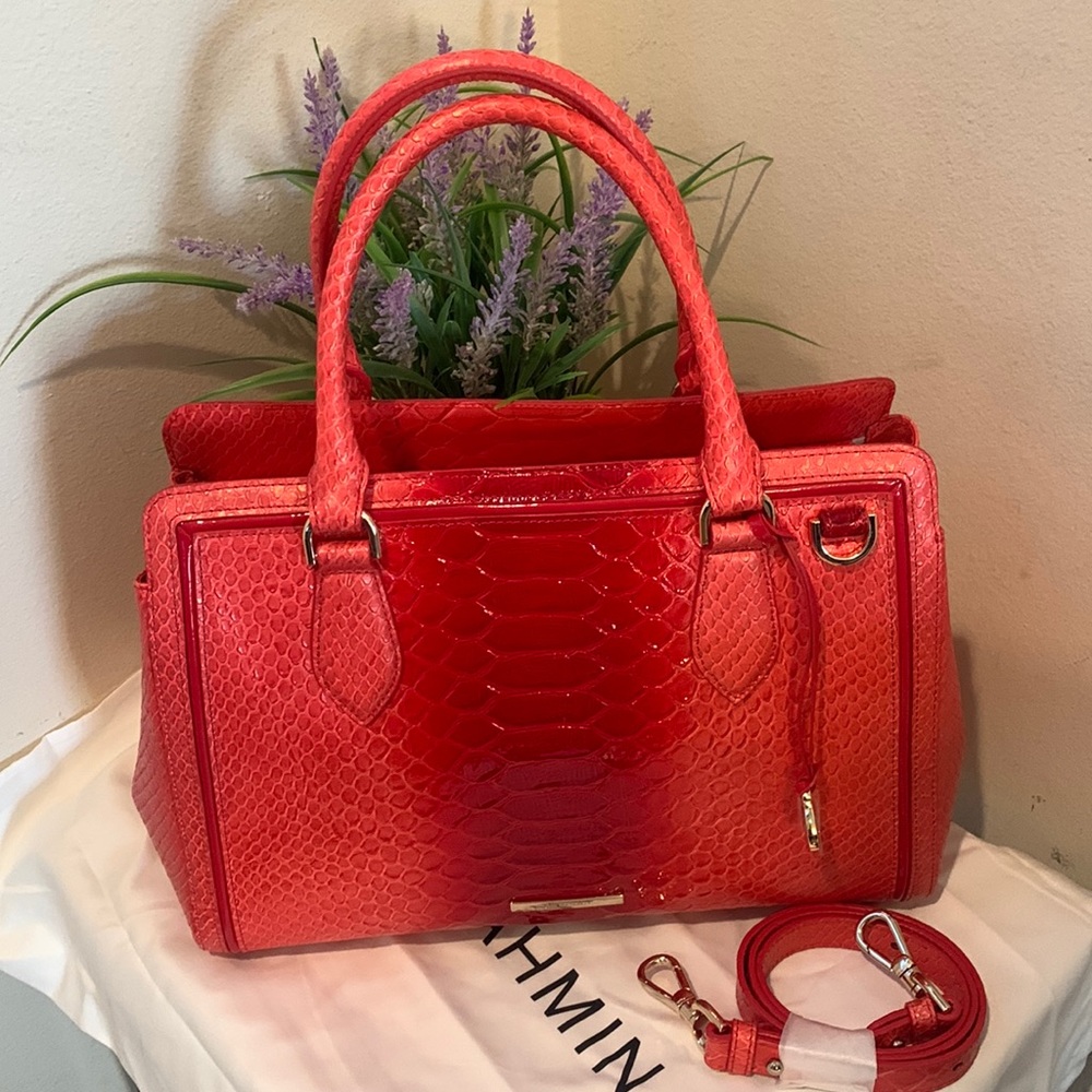 Brahmin Calimero Collection Small Finley Satchel Bag